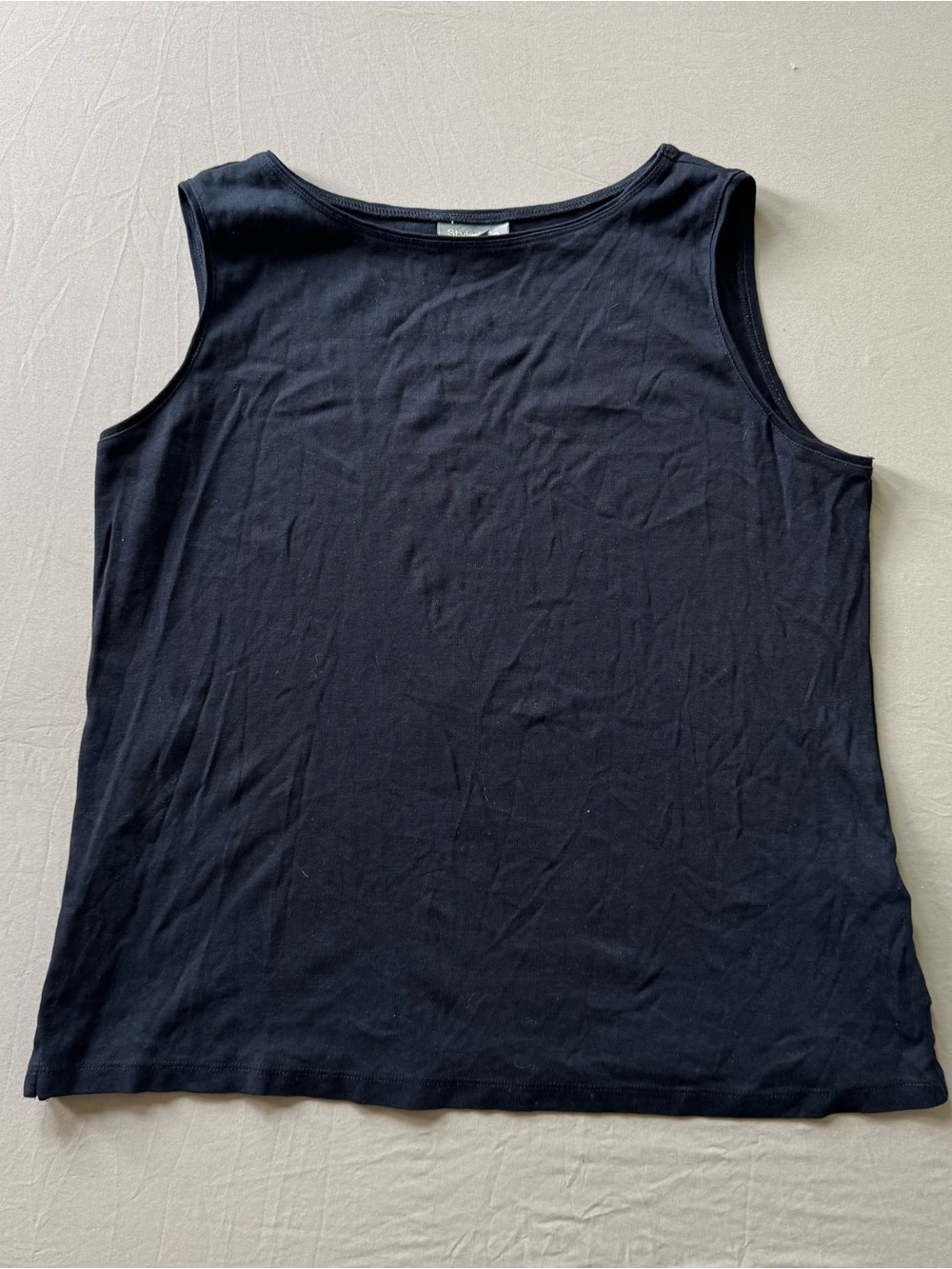 Vintage Style & Co Boat Neck Sleeveless Top